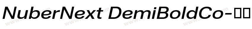 NuberNext DemiBoldCo字体转换 NuberNext DemiBoldCo字体转换